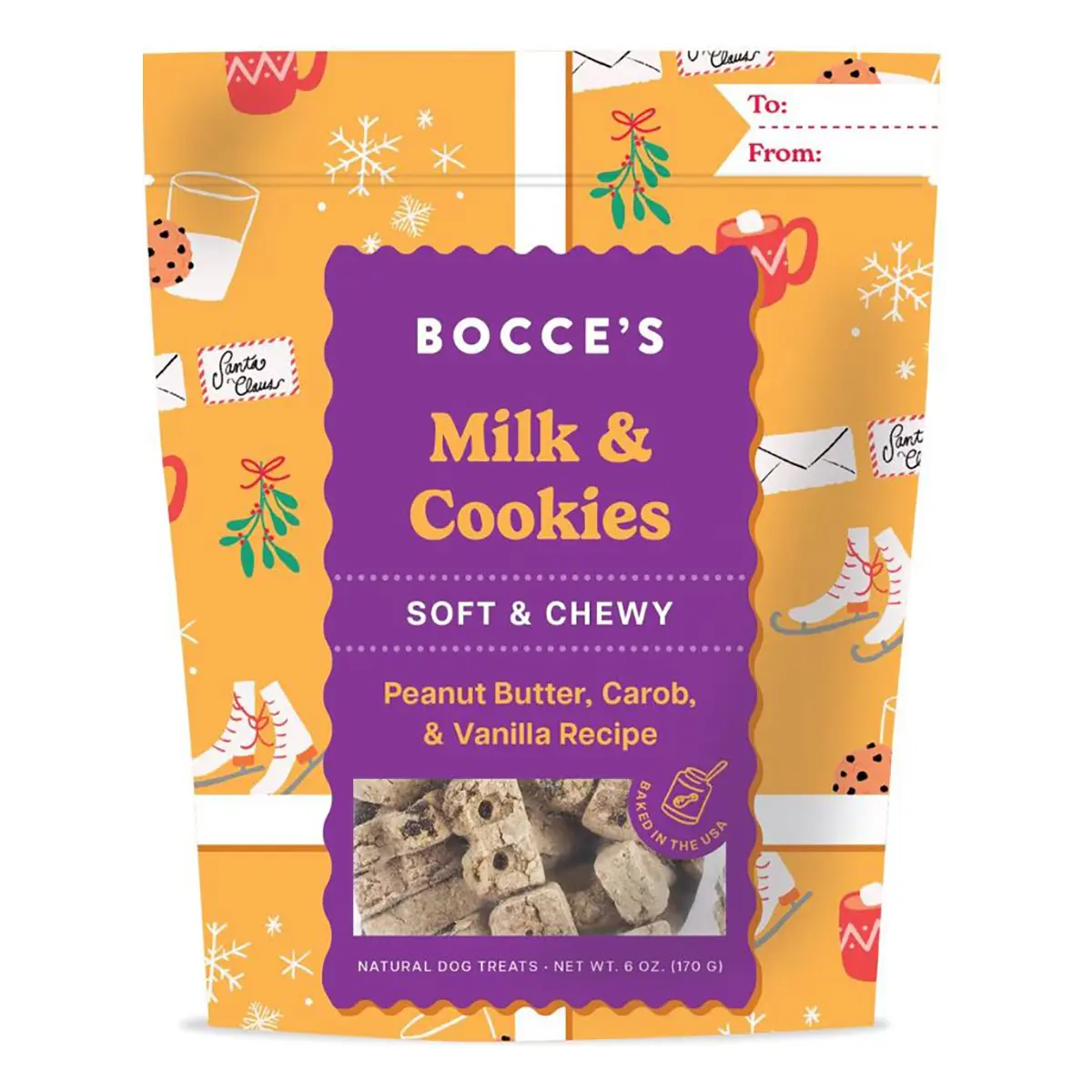 Bocce's Bakery Soft & Chewy Milk & Cookies Dog Treats