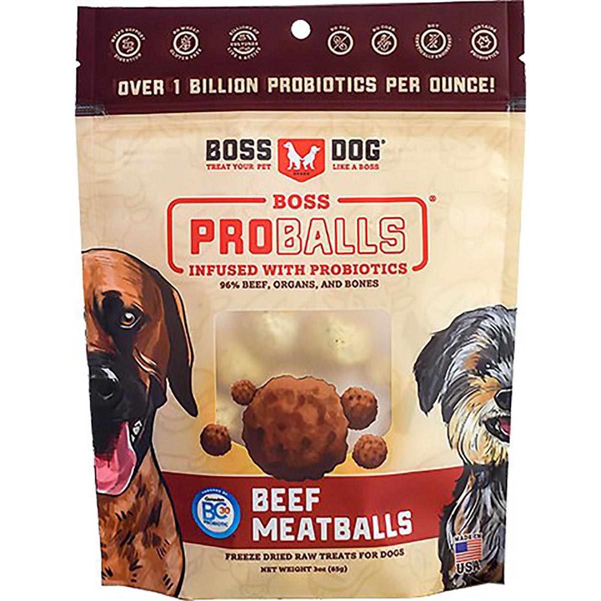 Boss Dog Proballs Beef Freeze-Dried Dog Treats