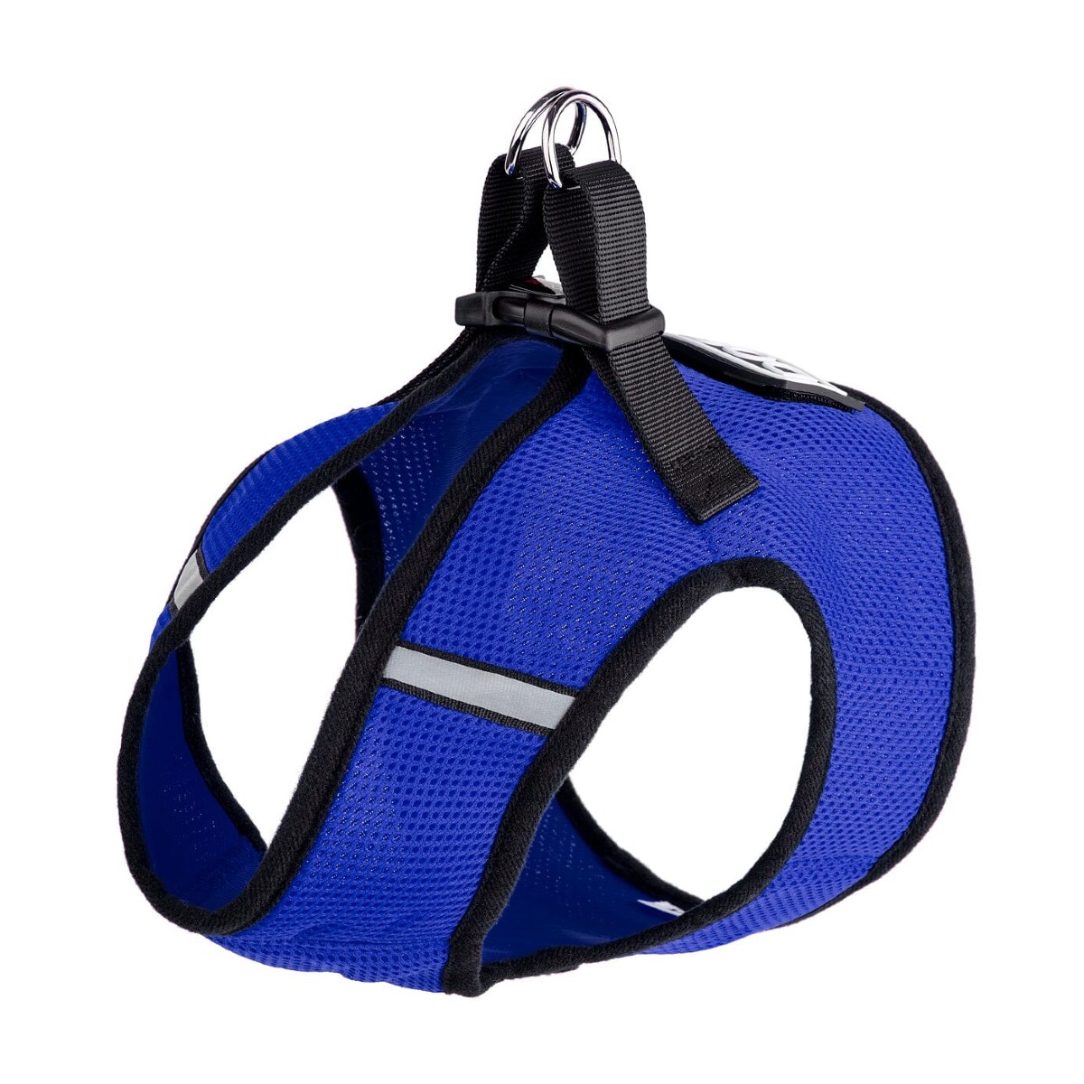Boston Mesh Dog Harness + Built-in Hook & Loop Fastener - Royal Blue