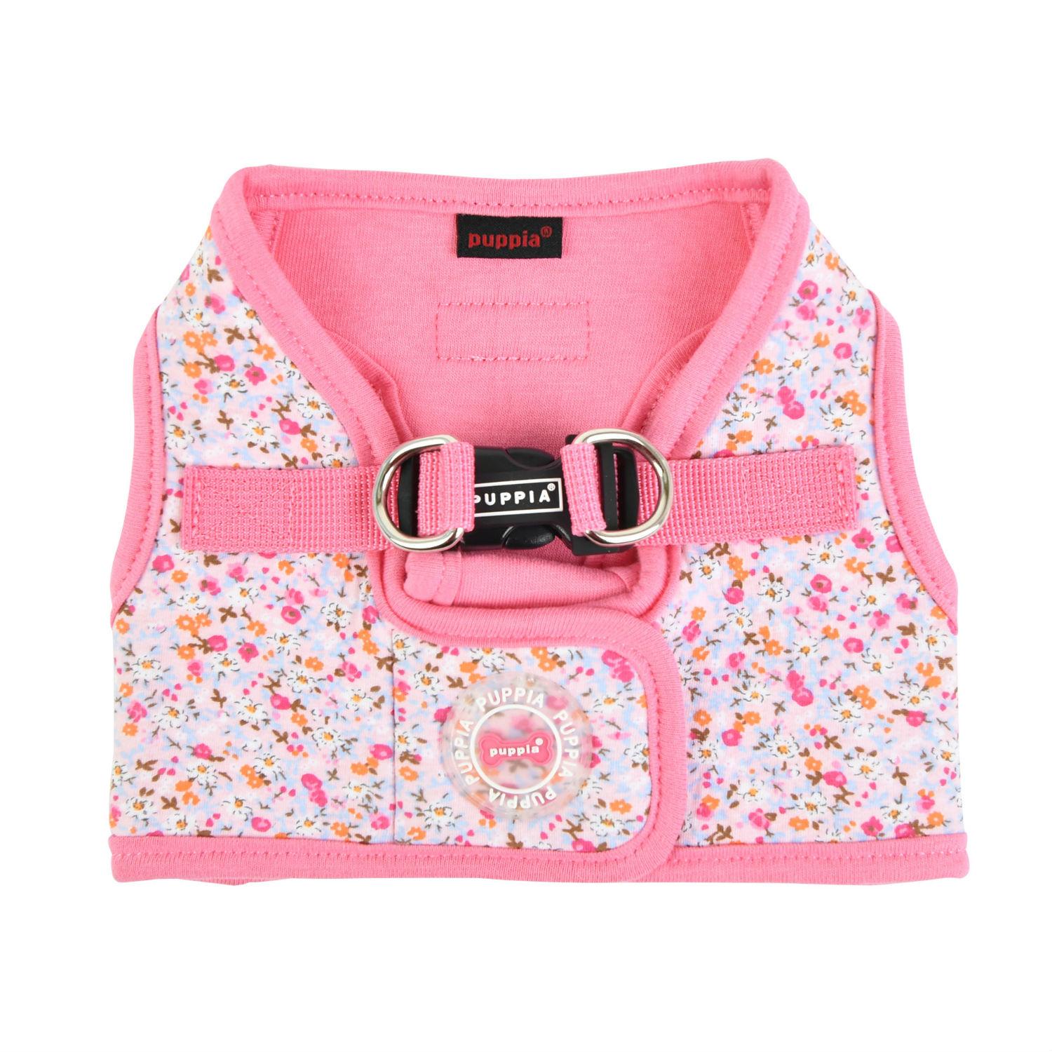 Wildflower Vest Dog Harness by Puppia - Pink