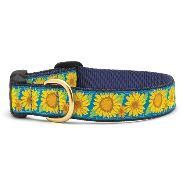 Bright Sunflower Dog Collar by Up Country