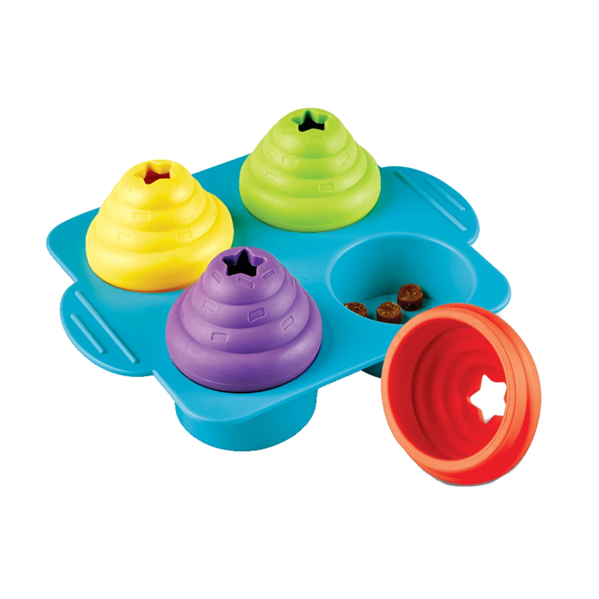 Brightkins Treat Puzzle Dog Toy - Cupcake Party!