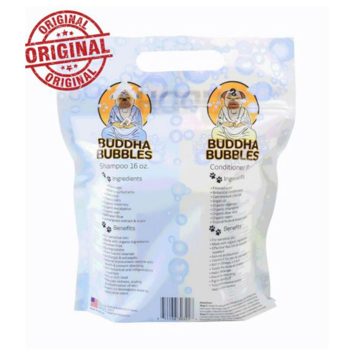 Buddha Bubbles Organic Shampoo & Conditioner (Grab-and-Go Set) for Dogs of  All Sizes and Puppies Too! - Natural Cravings USA