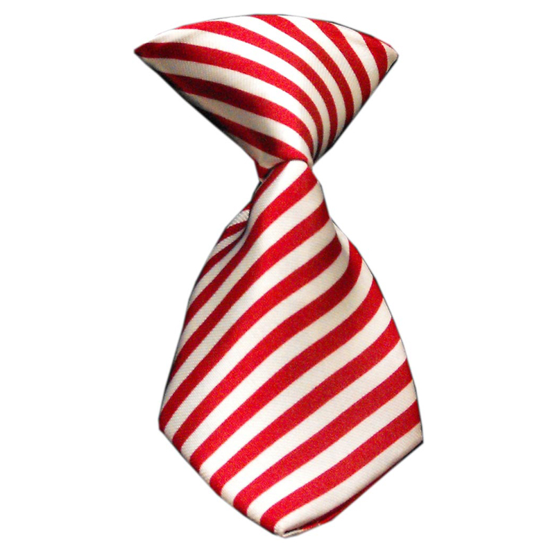 Mirage Candy Cane Striped Dog Neck Tie