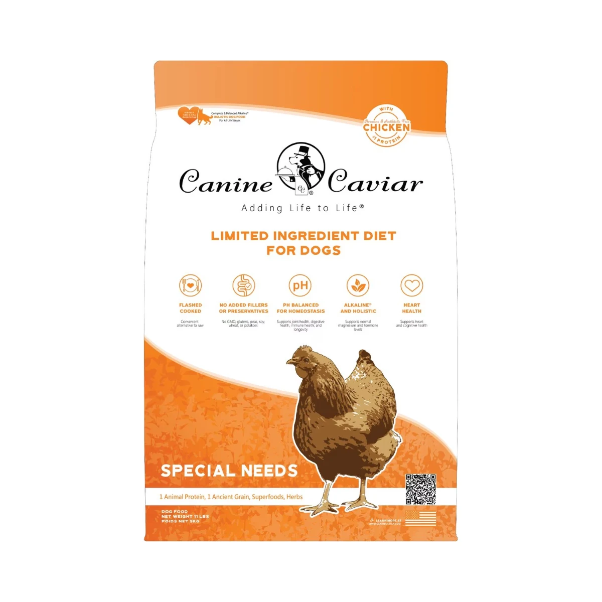 Canine Caviar Limited-Ingredient Alkaline Holistic Dry Dog Food - Special Needs with Chicken & Brown Rice