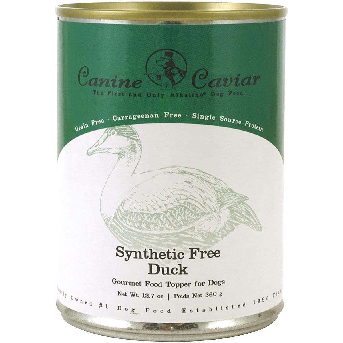 Canine Caviar Synthetic Free Duck Canned Dog Food Topper
