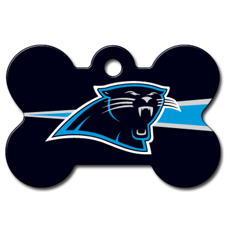 Carolina Panthers Engravable Pet I.D. Tag - Bone