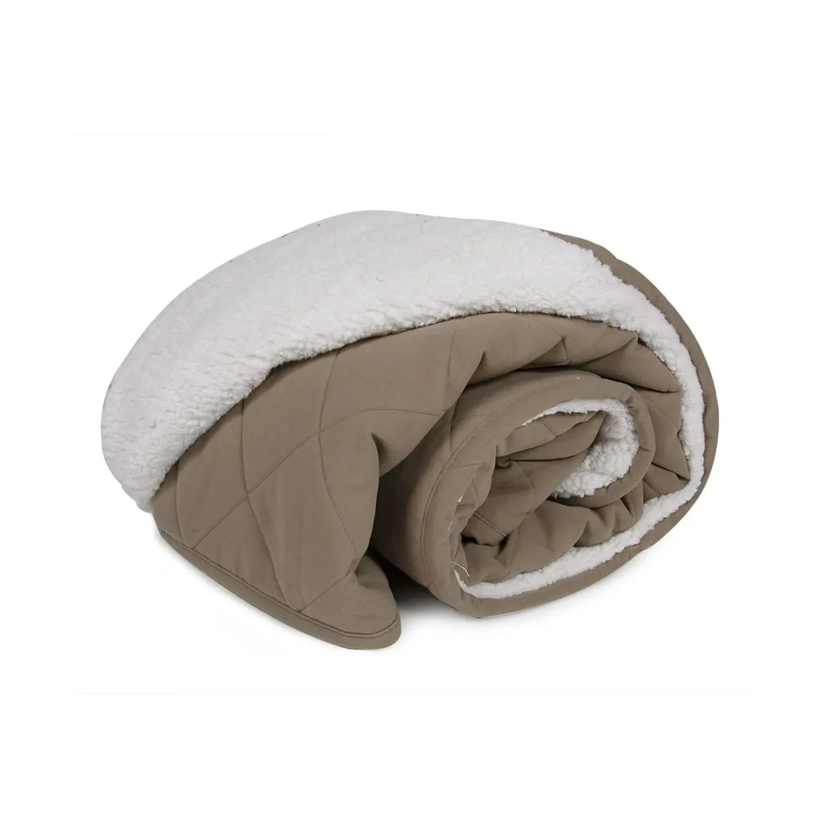 Carolina Pet Diamond Quilt Microfiber and Cloud Sherpa Dog Throw - Sage