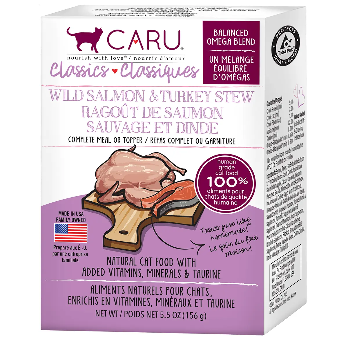 Caru Classics Grain Free Wild Salmon and Turkey Stew Cat Food