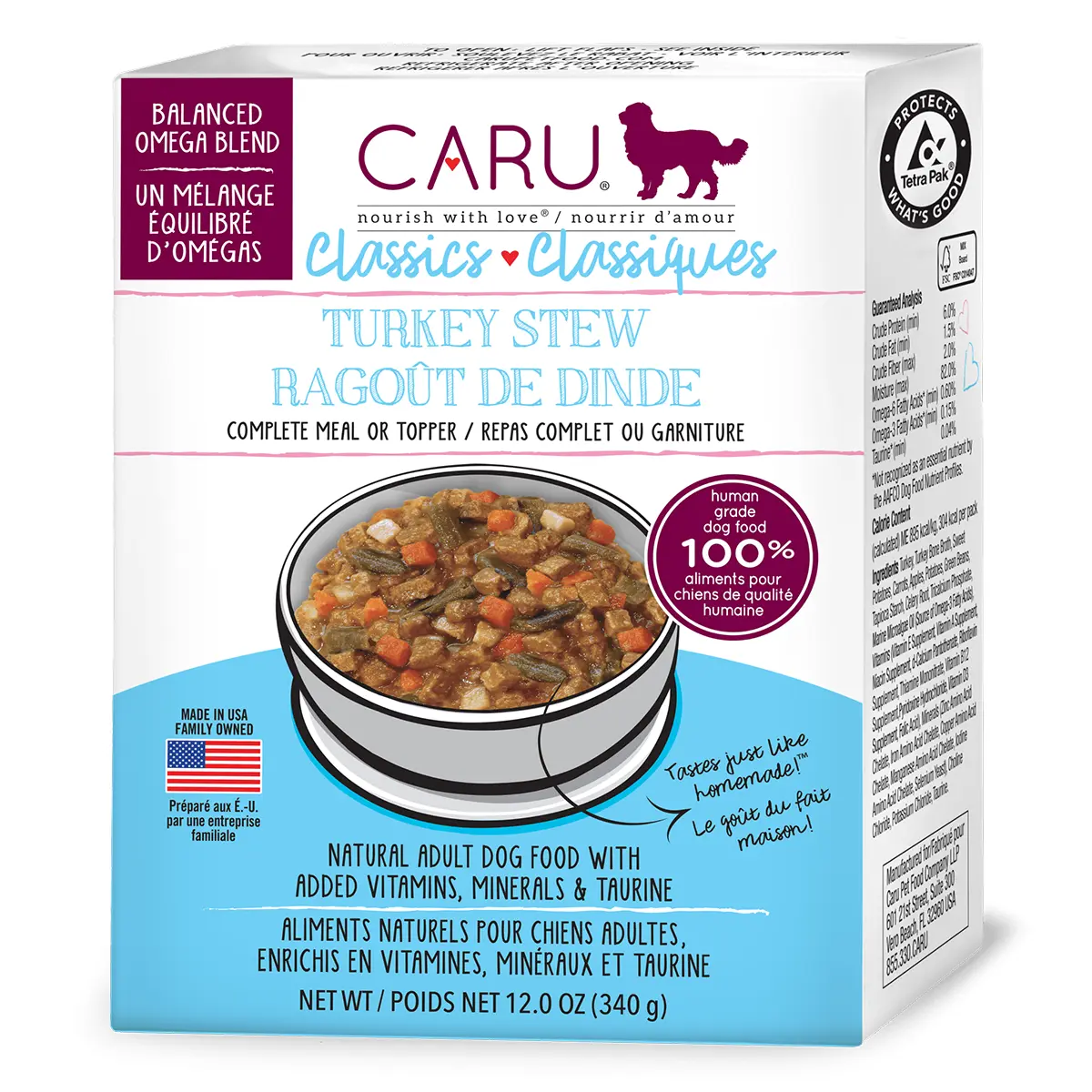 Caru Classics Turkey Stew Dog Food