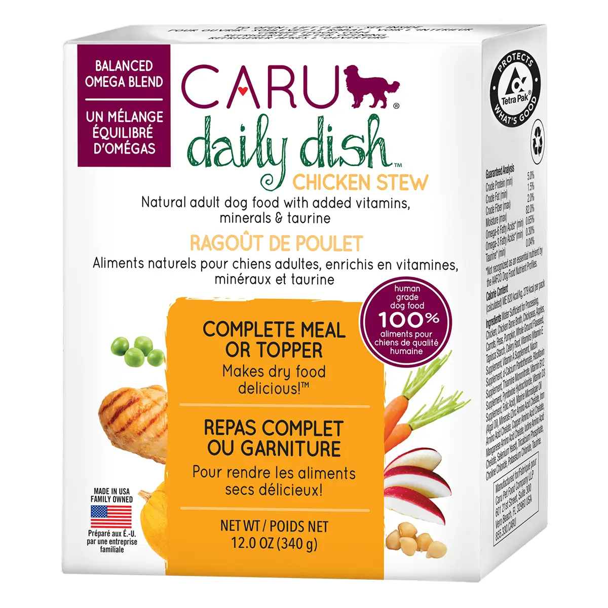 Caru Daily Dish Grain Free Chicken Stew Dog Food