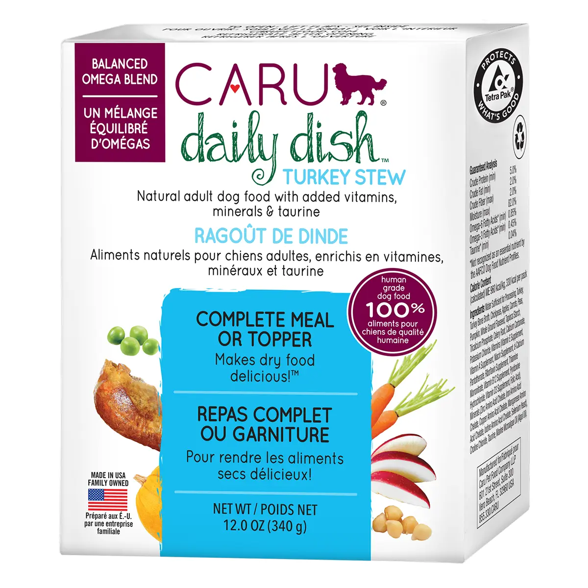 Caru Daily Dish Grain Free Turkey Stew Dog Food