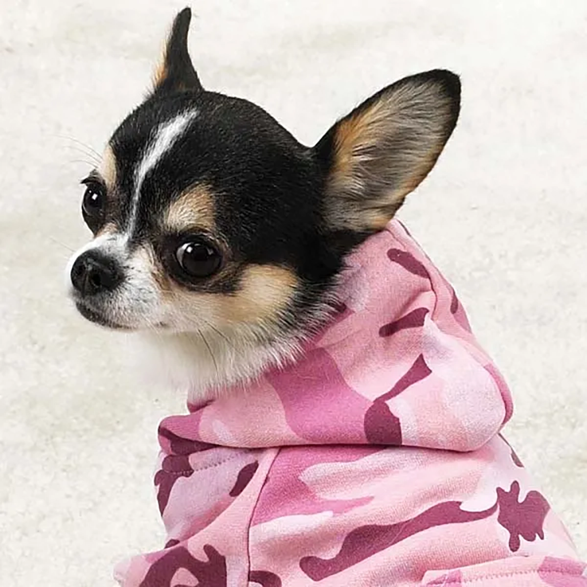 Pink camo hot sale dog sweater