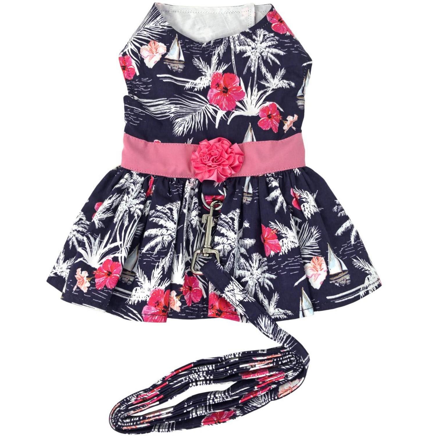 Moonlight Sails Dog Harness Dress with Leash by Doggie Design