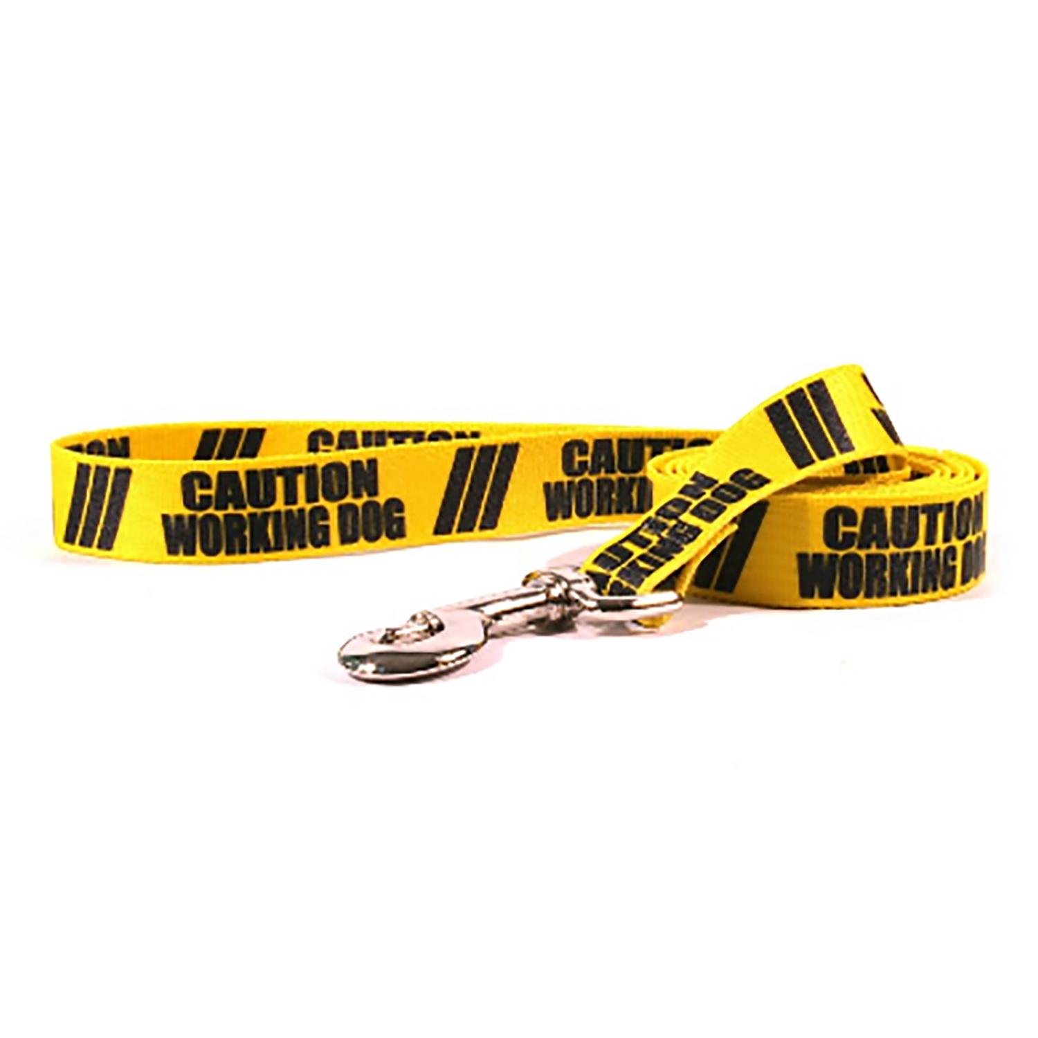 Caution Dog Leash by Yellow Dog - Working Dog