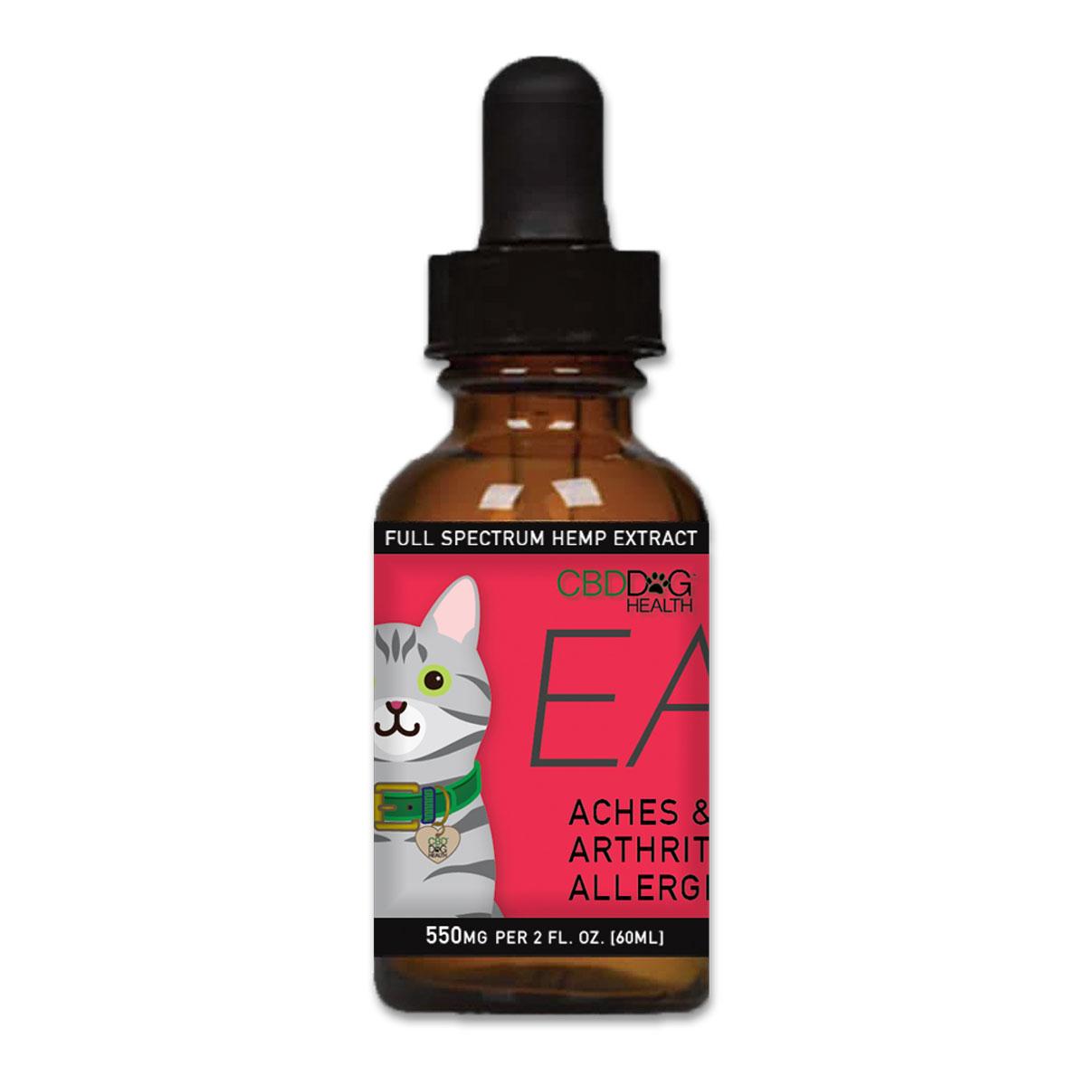 CBD Dog Health EASE - 550 mg Full Spectrum Hemp Extract for Cats with Turmeric & Frankincense 