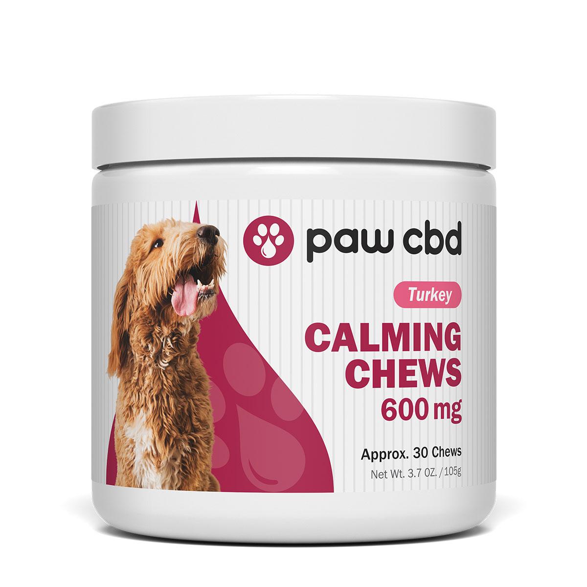 cbdMD Paw CBD Calming Soft Chews for Large Dogs - Turkey - 600 mg, 30 Count
