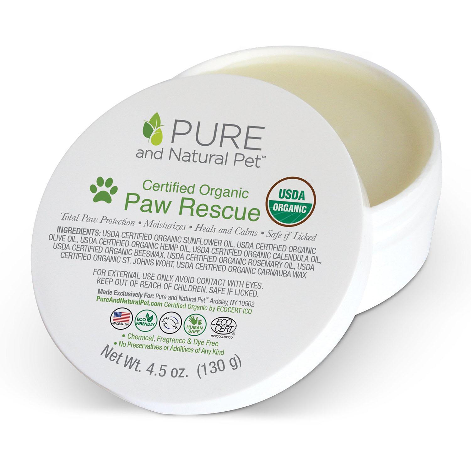 Pure and Natural Pet Certified Organic Paw Rescue for Dogs