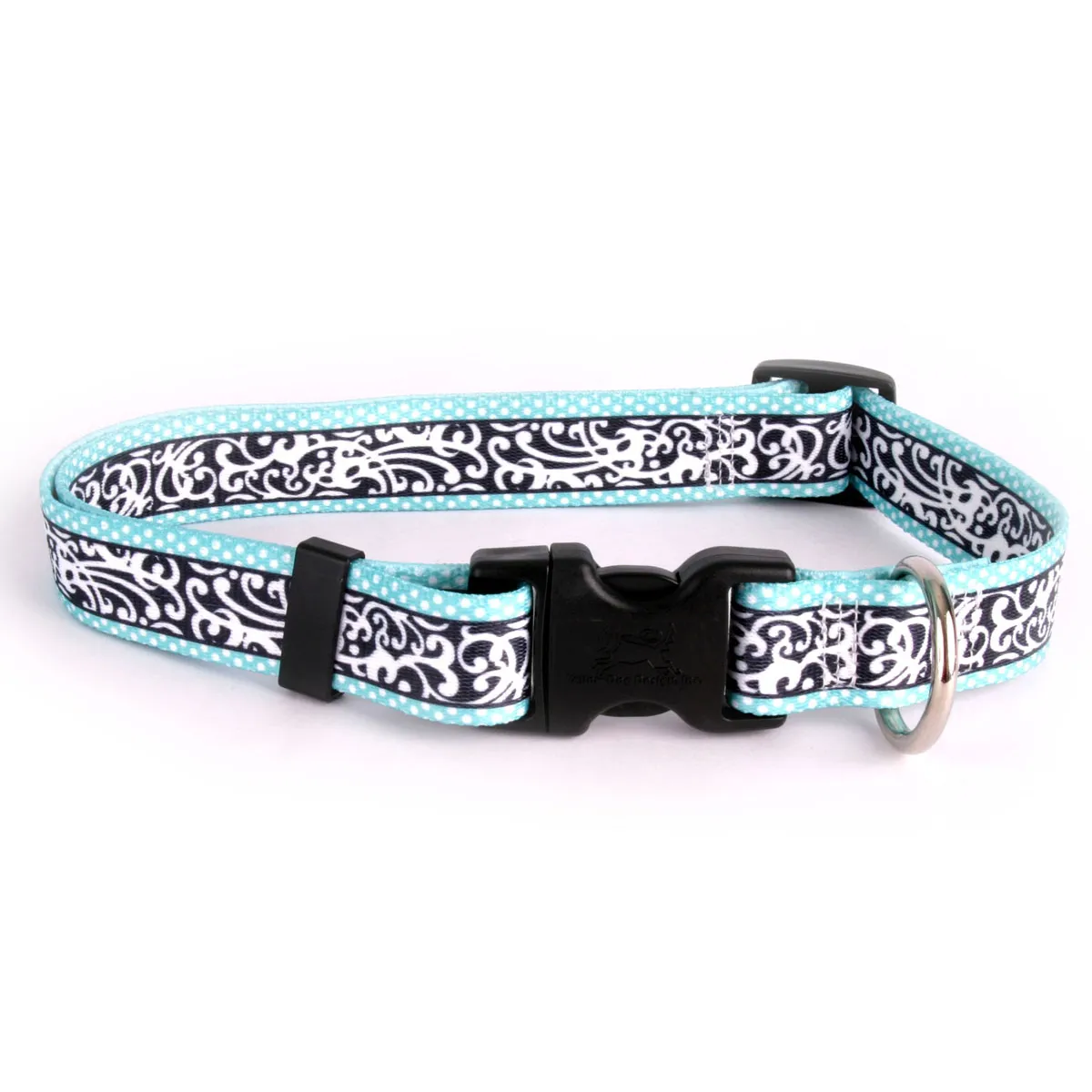 Chantilly Dog Collar by Yellow Dog - Teal