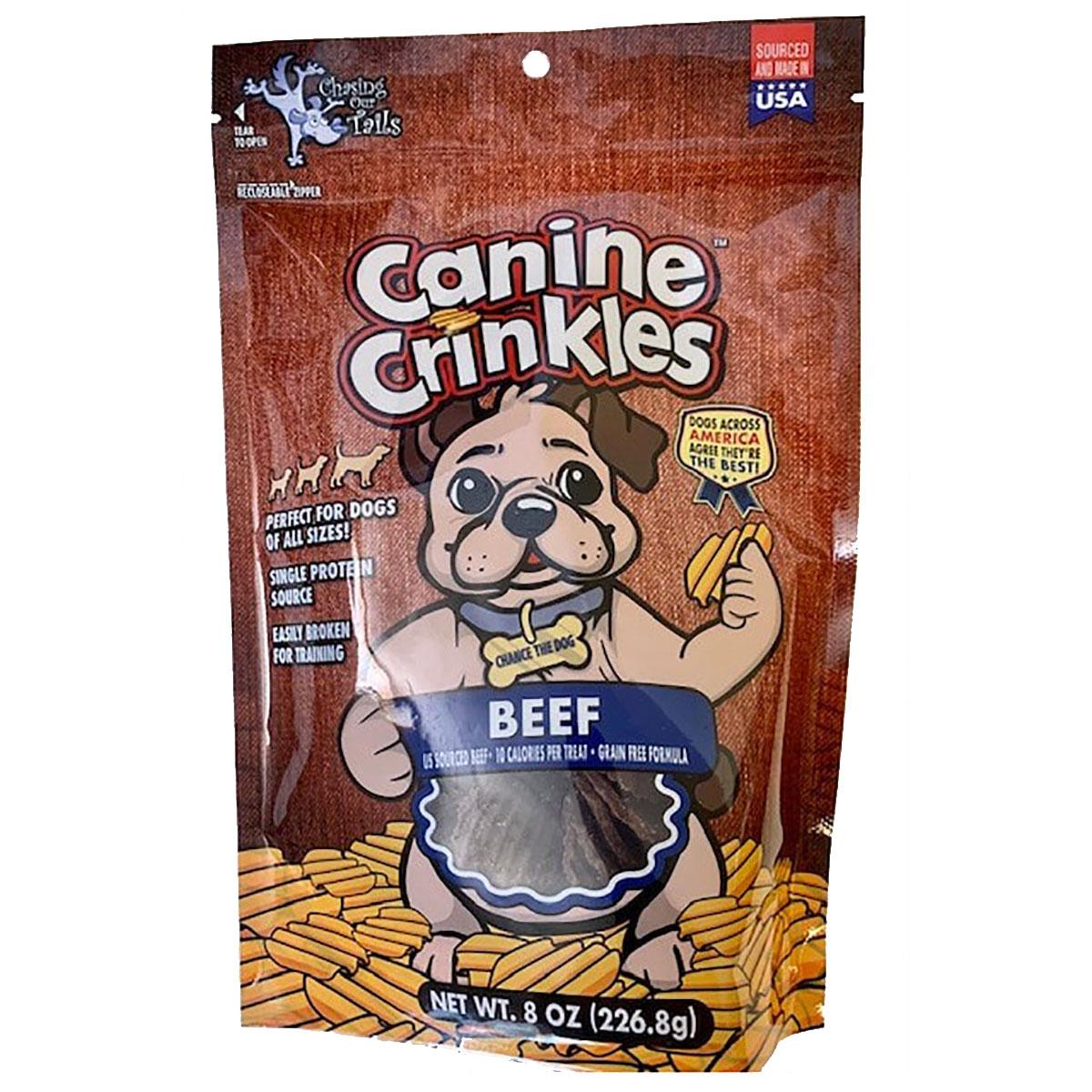 Chasing Our Tails Canine Crinkles Dog Treats - Beef