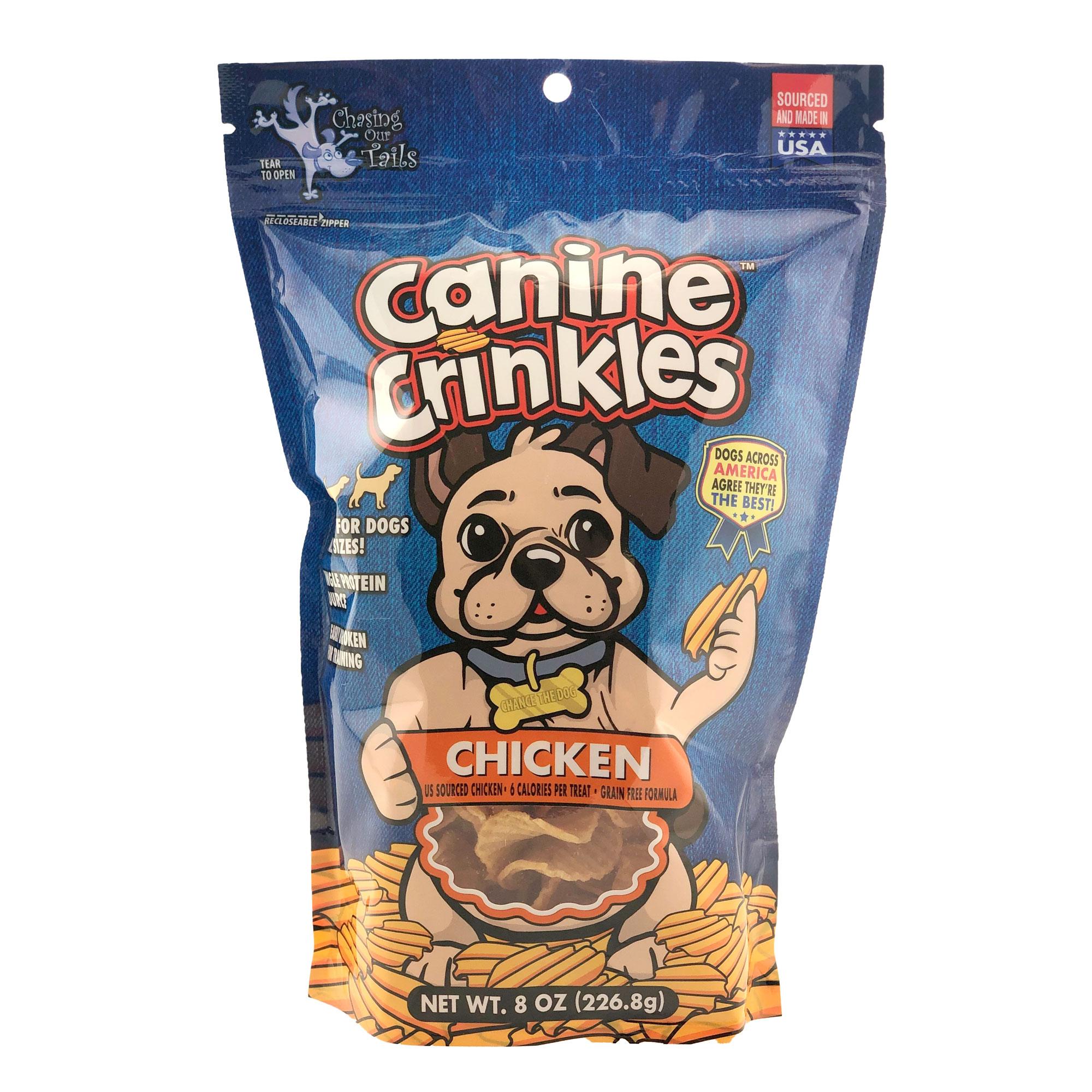 Chasing Our Tails Canine Crinkles Dog Treats - Chicken