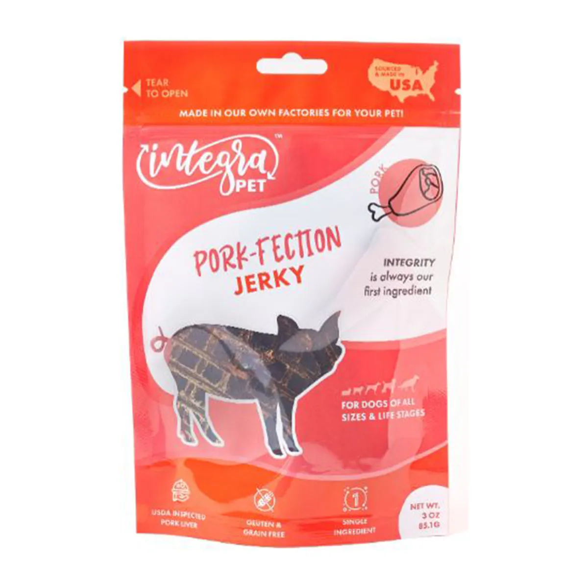 Chasing Our Tails Integra Pet Pork-Fection Jerky Dog Treats