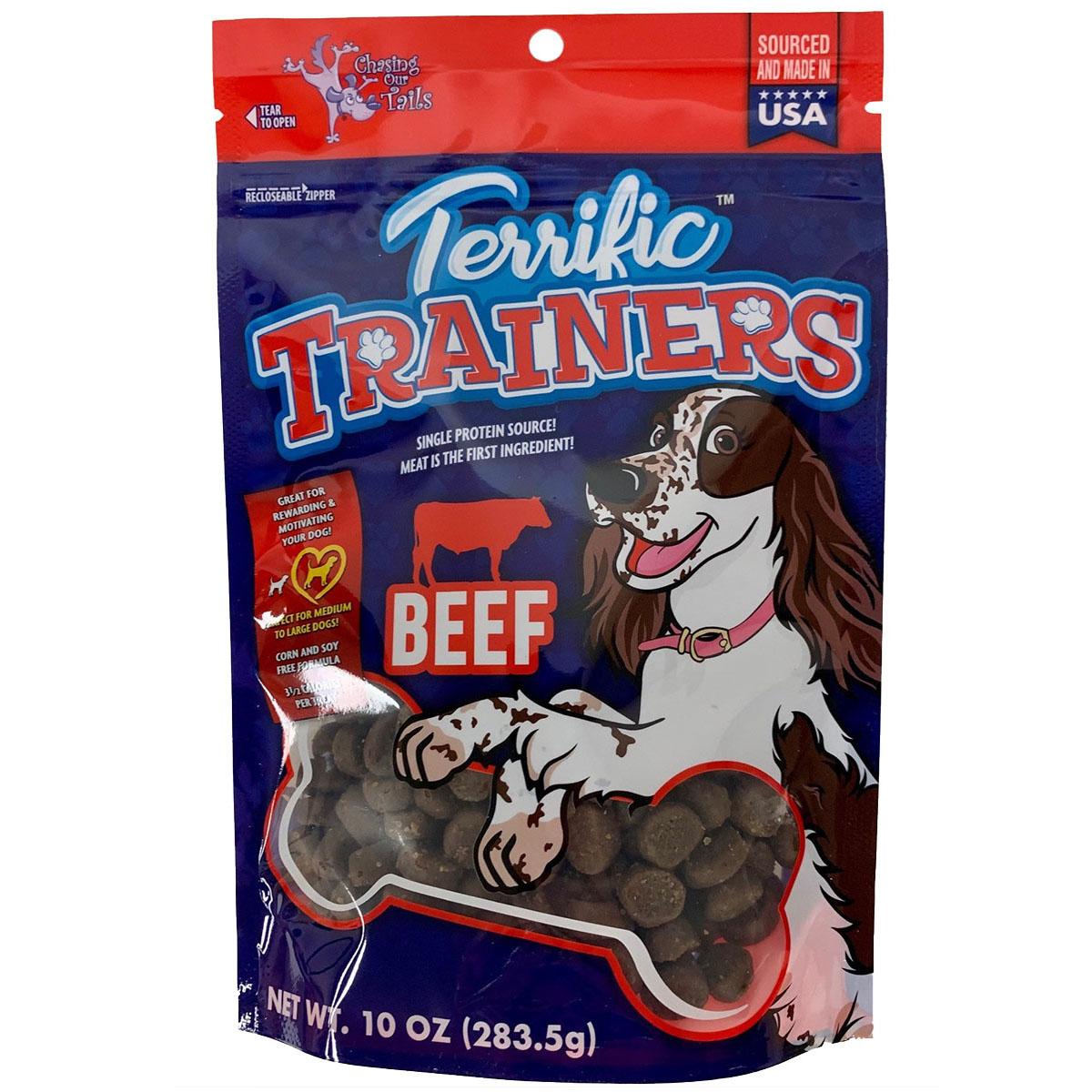 Chasing Our Tails Terrific Trainers Beef Flavor Dog Treats
