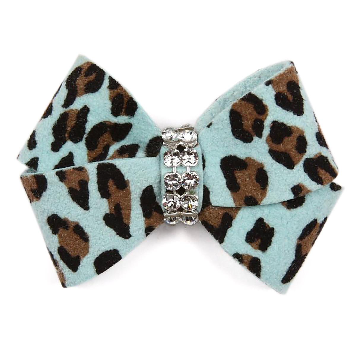 Cheetah Couture Nouveau Bow Dog Hair Bow by Susan Lanci - Tiffi Cheetah