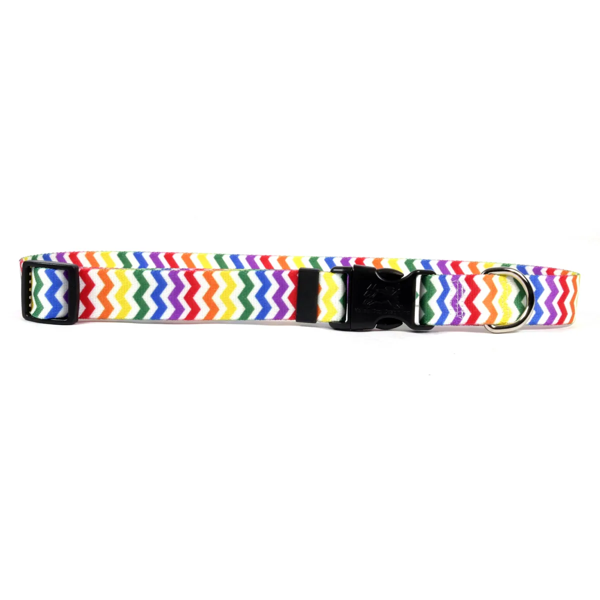 Chevron Dog Collar by Yellow Dog - Candy Stripe