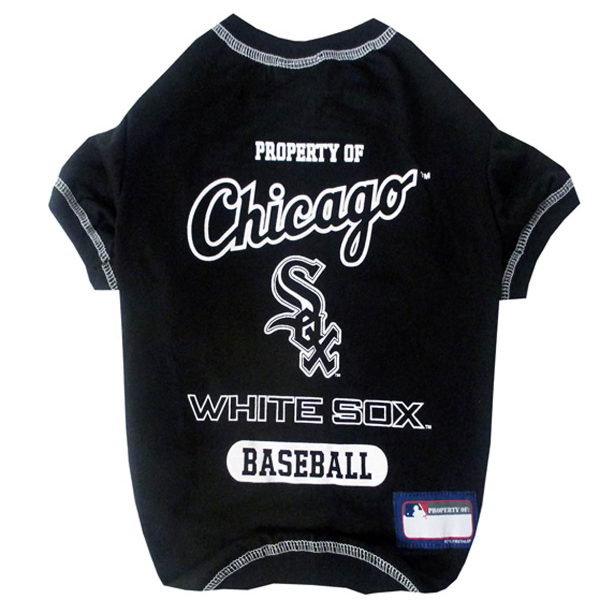 Chicago White Sox Dog T-Shirt - Black