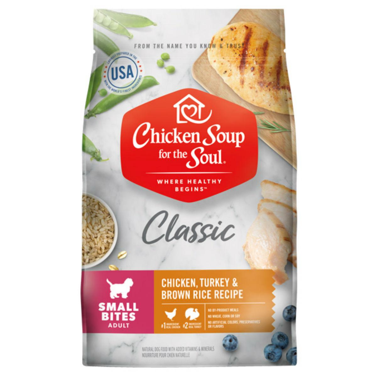 Chicken Soup for the Soul Classic Adult Small Bites Dry Dog Food - Chicken, Turkey & Brown Rice