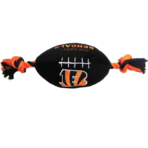 plush football dog toy