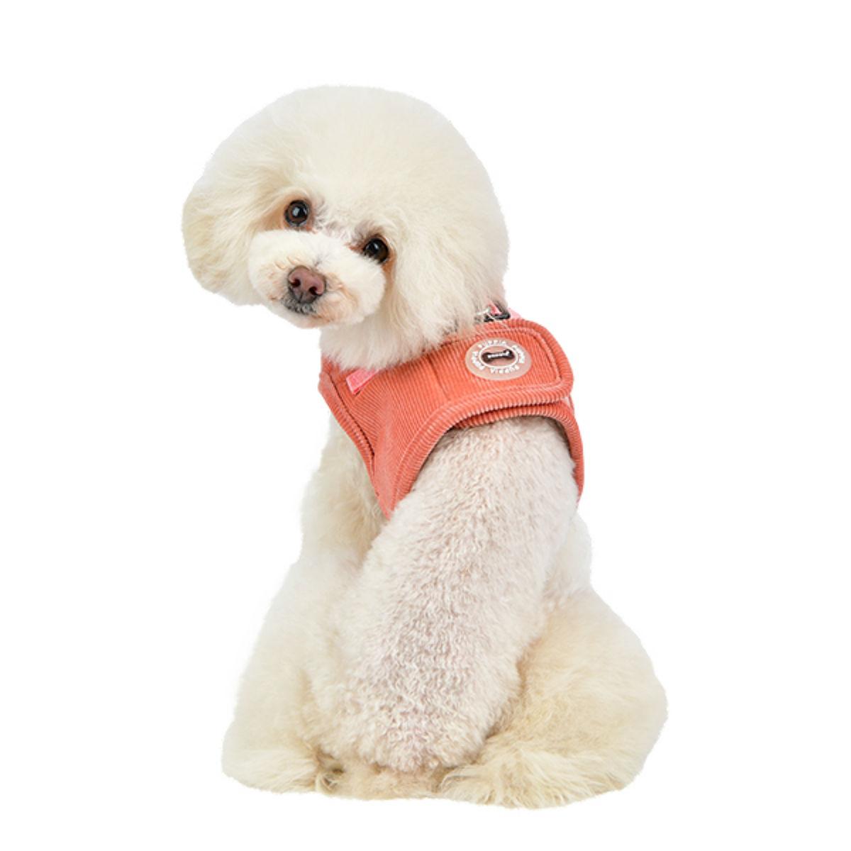 peach dog harness