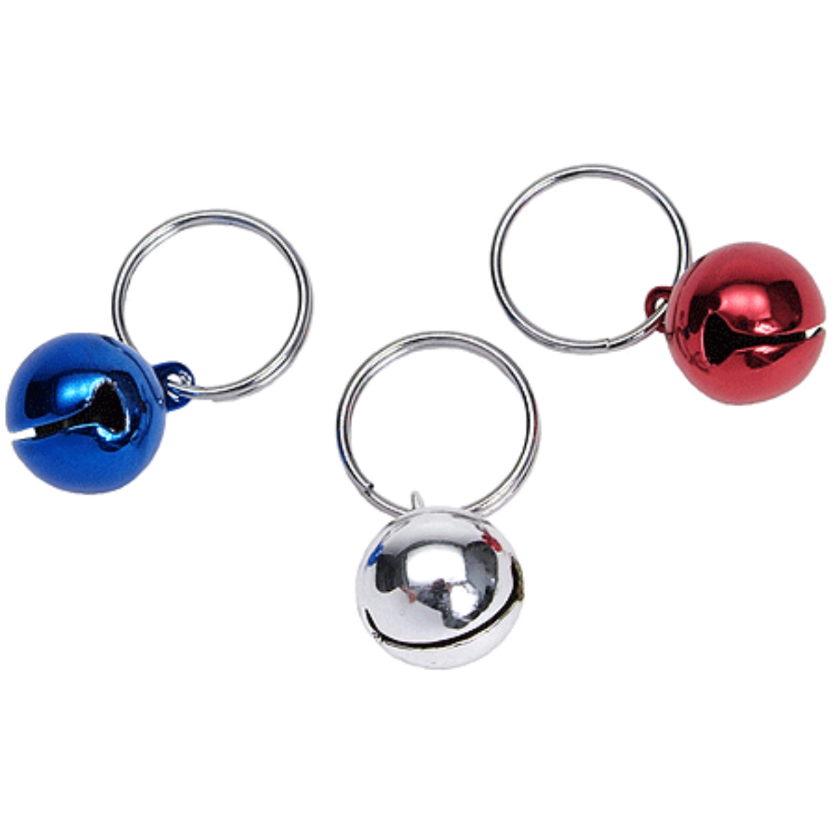 Coastal Pet Bells Collar Attachment - Red, Silver, and Blue