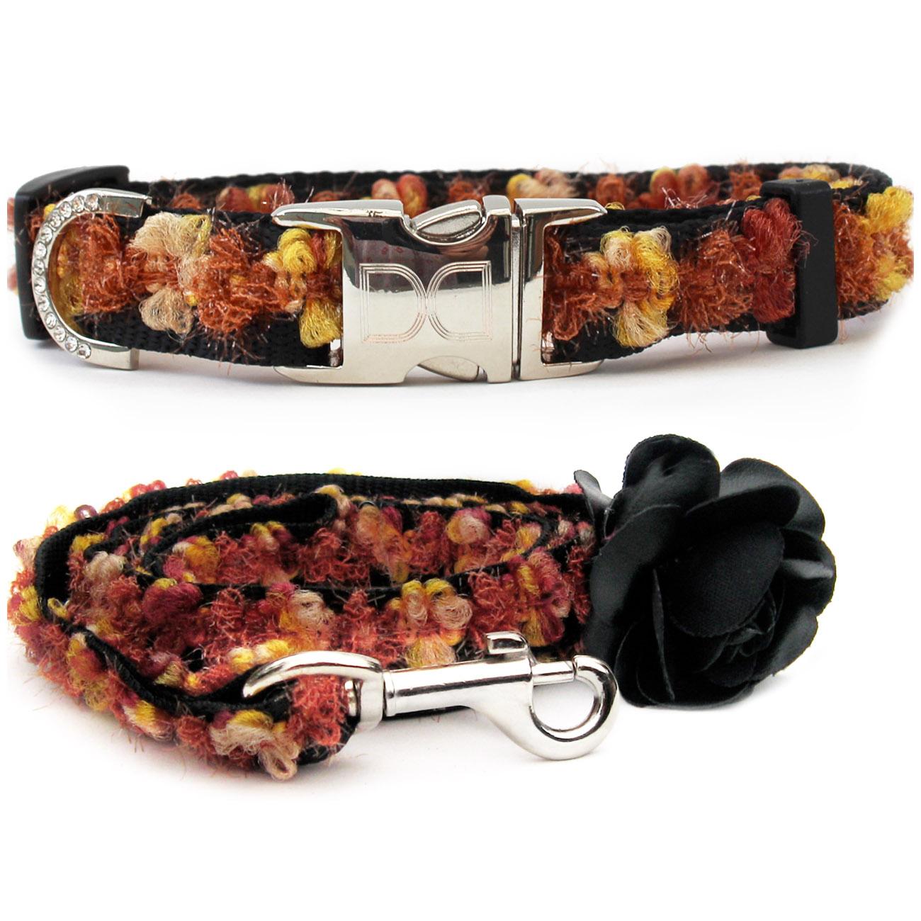 small dog collar and leash sets