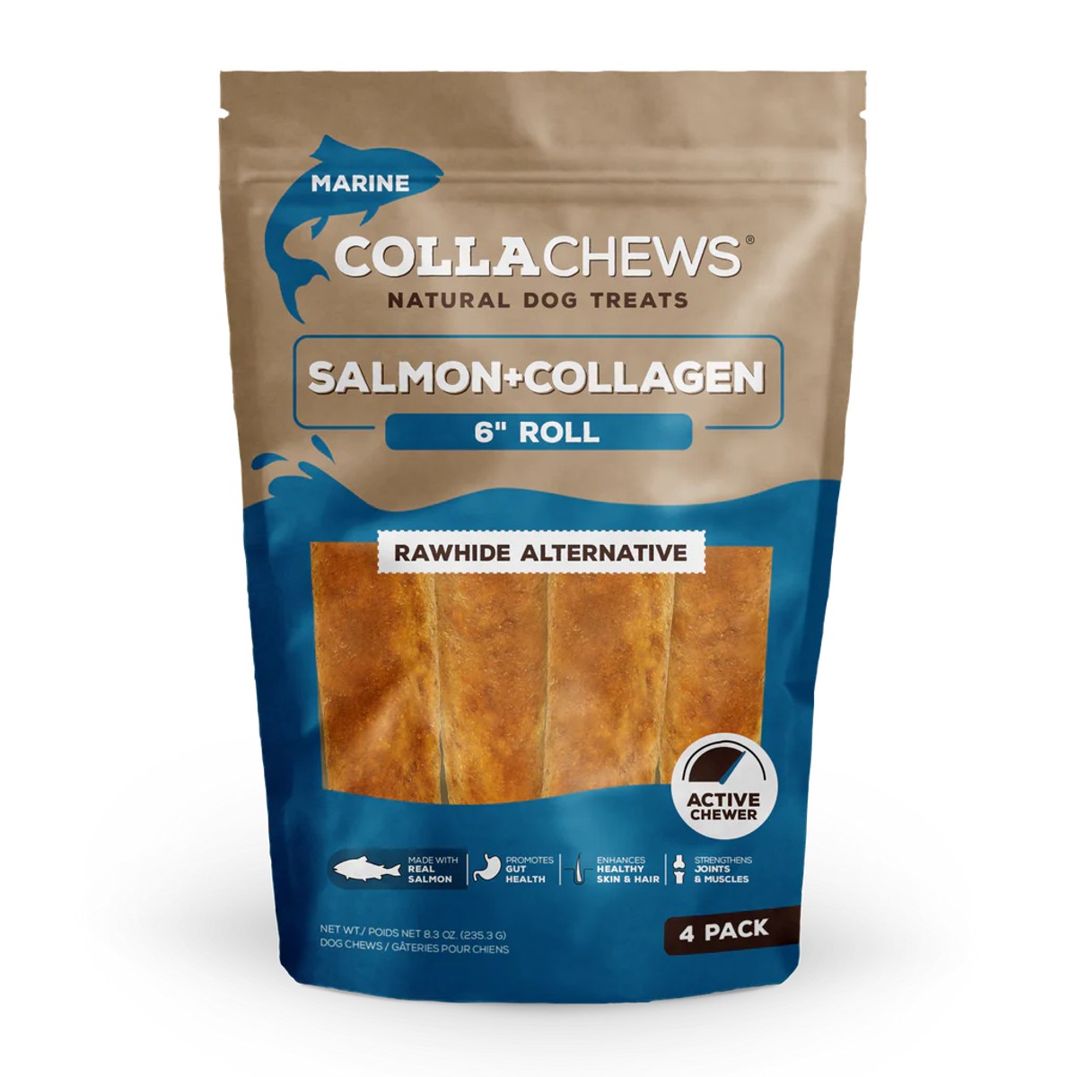 CollaChews Salmon & Collagen Rolls Dog Treat