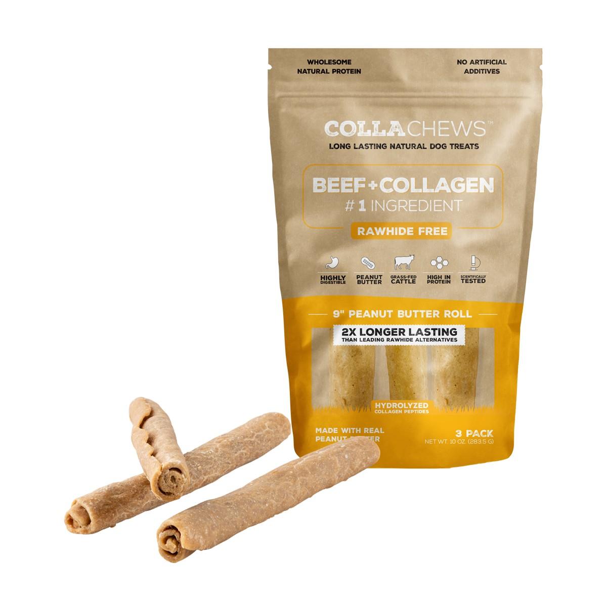 collachews-peanut-butter-collagen-rolls-dog-treat