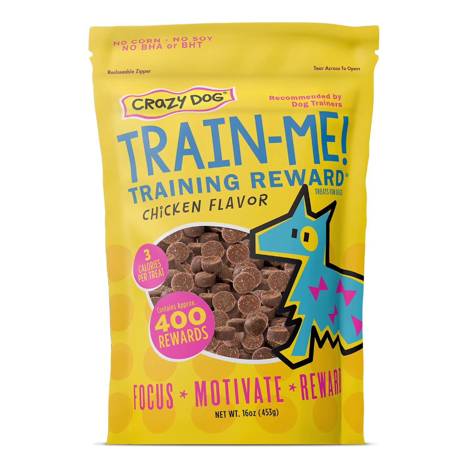 Crazy Dog Train-Me! Training Reward Dog Treats - Chicken