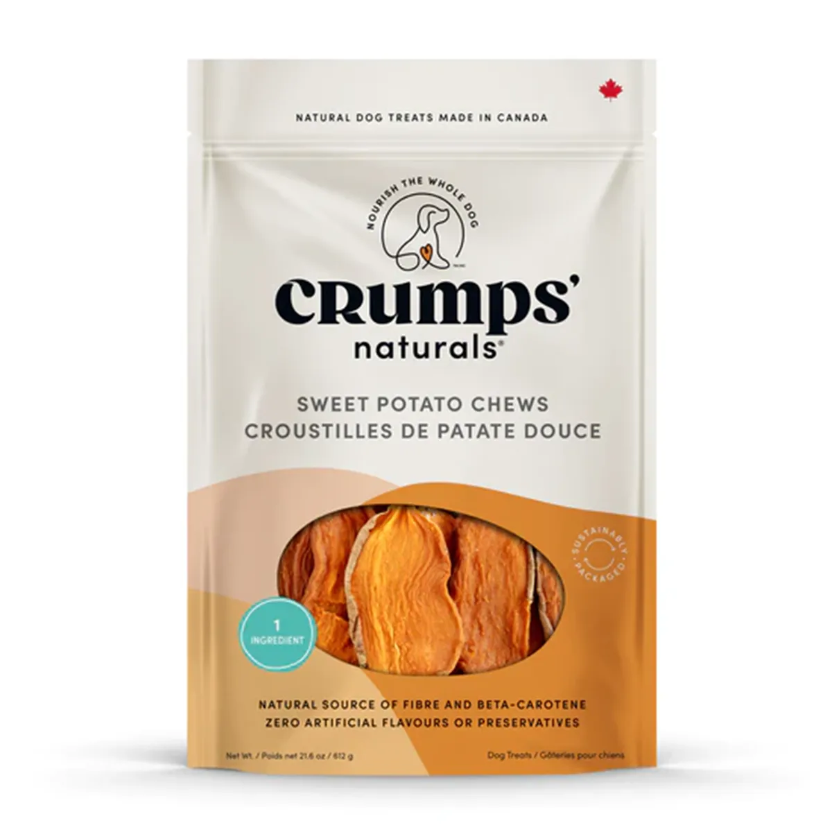 Crumps' Naturals Sweet Potato Chews Dog Treat