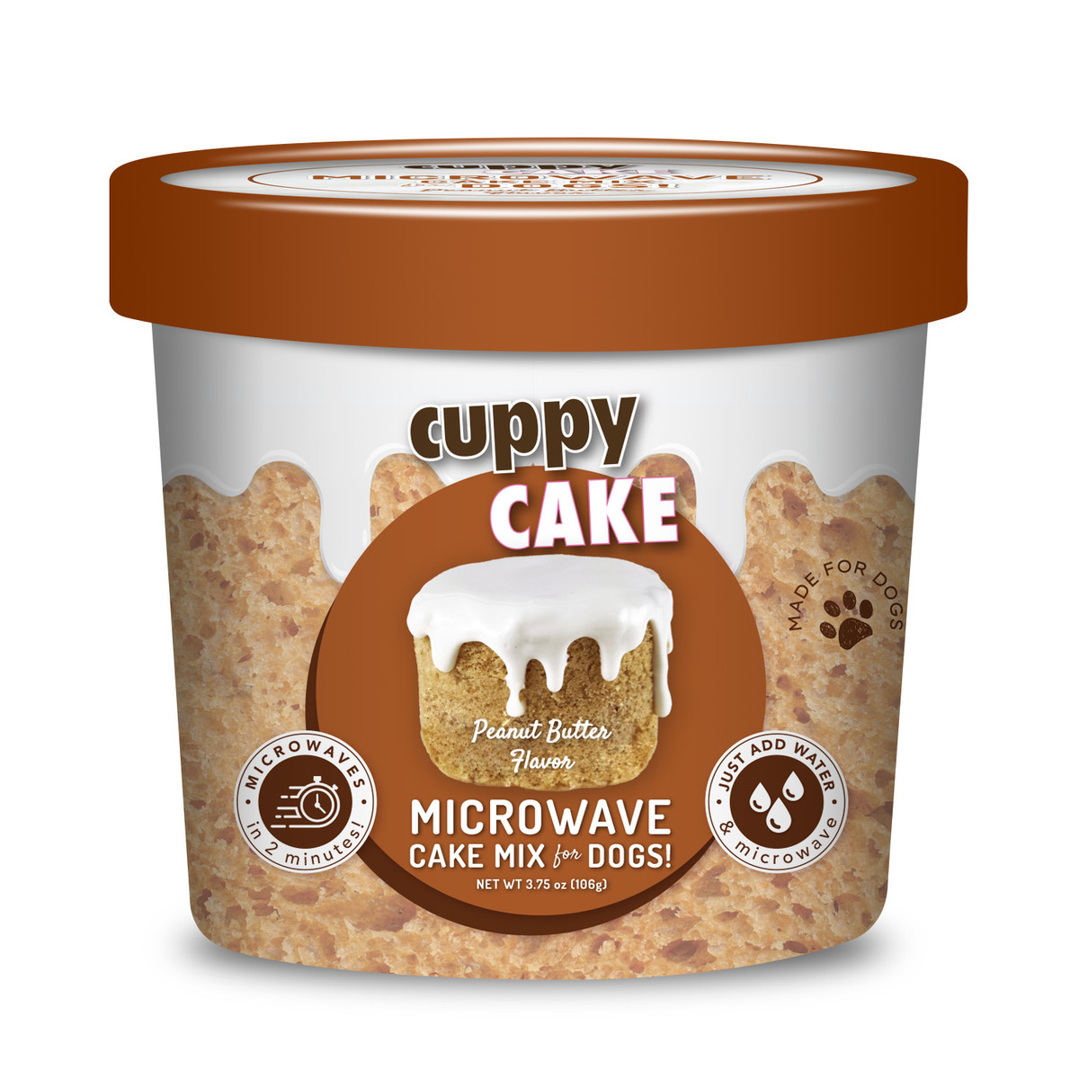 Cuppy Cake Microwave Dog Cake Mix - Peanut Butter