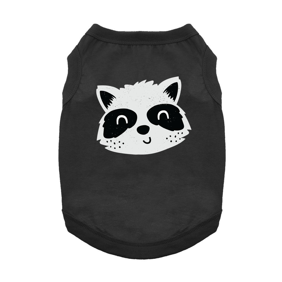 Cute Raccoon Dog Shirt - Black