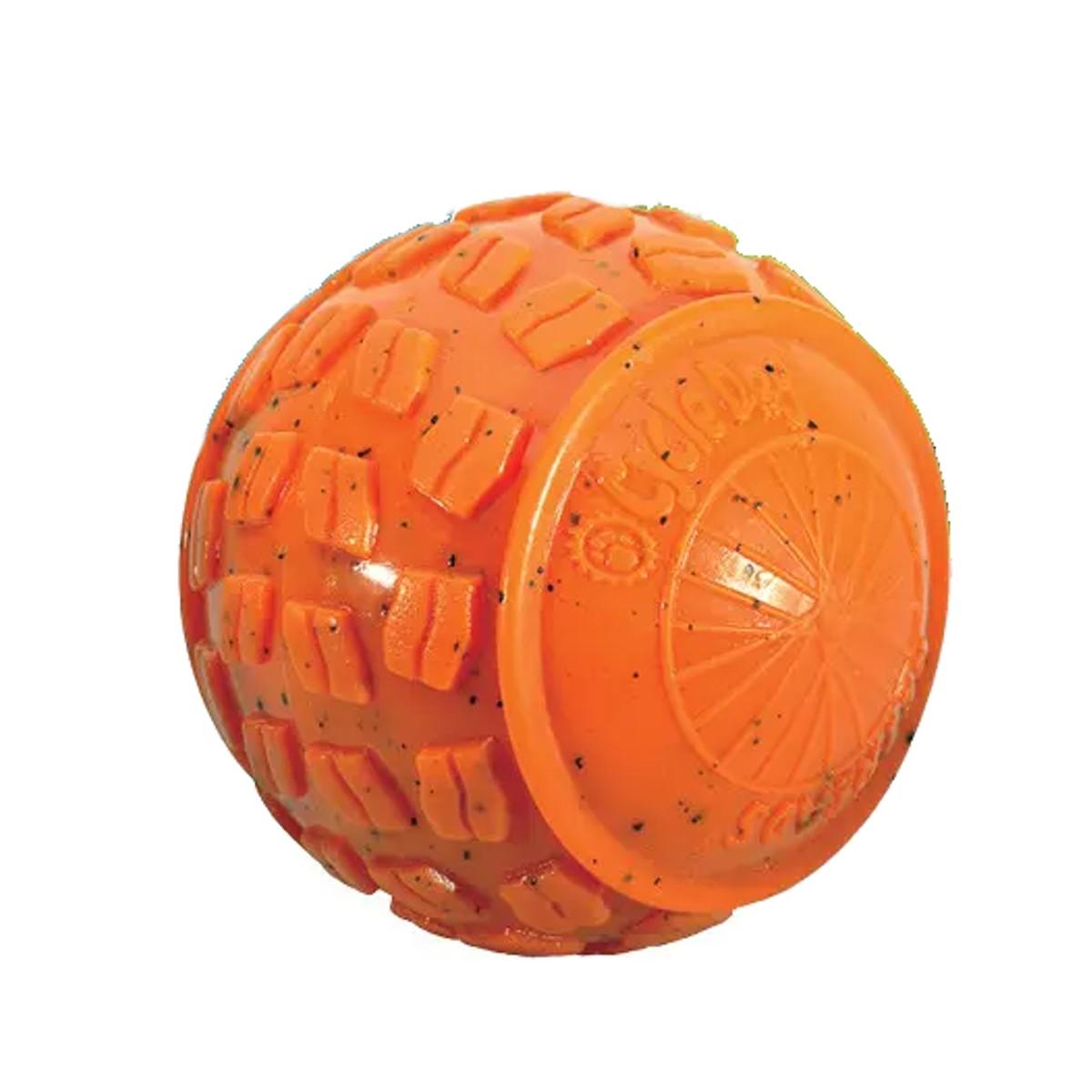 Cycle Dog Ecolast High Roller Ball Dog Toy - Orange