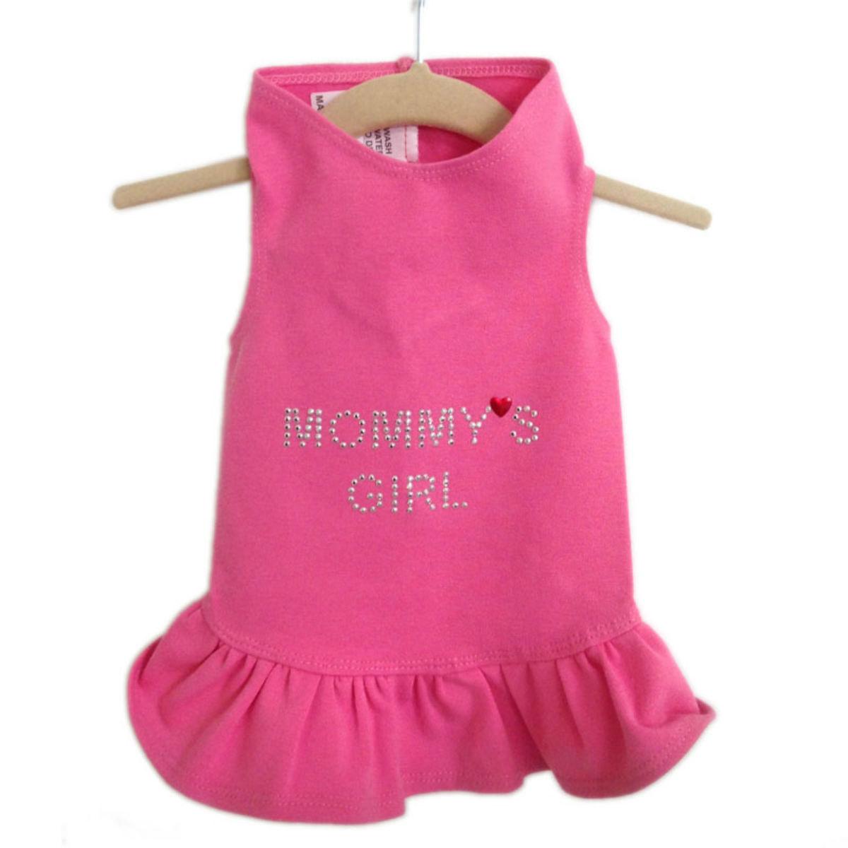 Daisy & Lucy Mommy's Girl Dog Dress - Pink