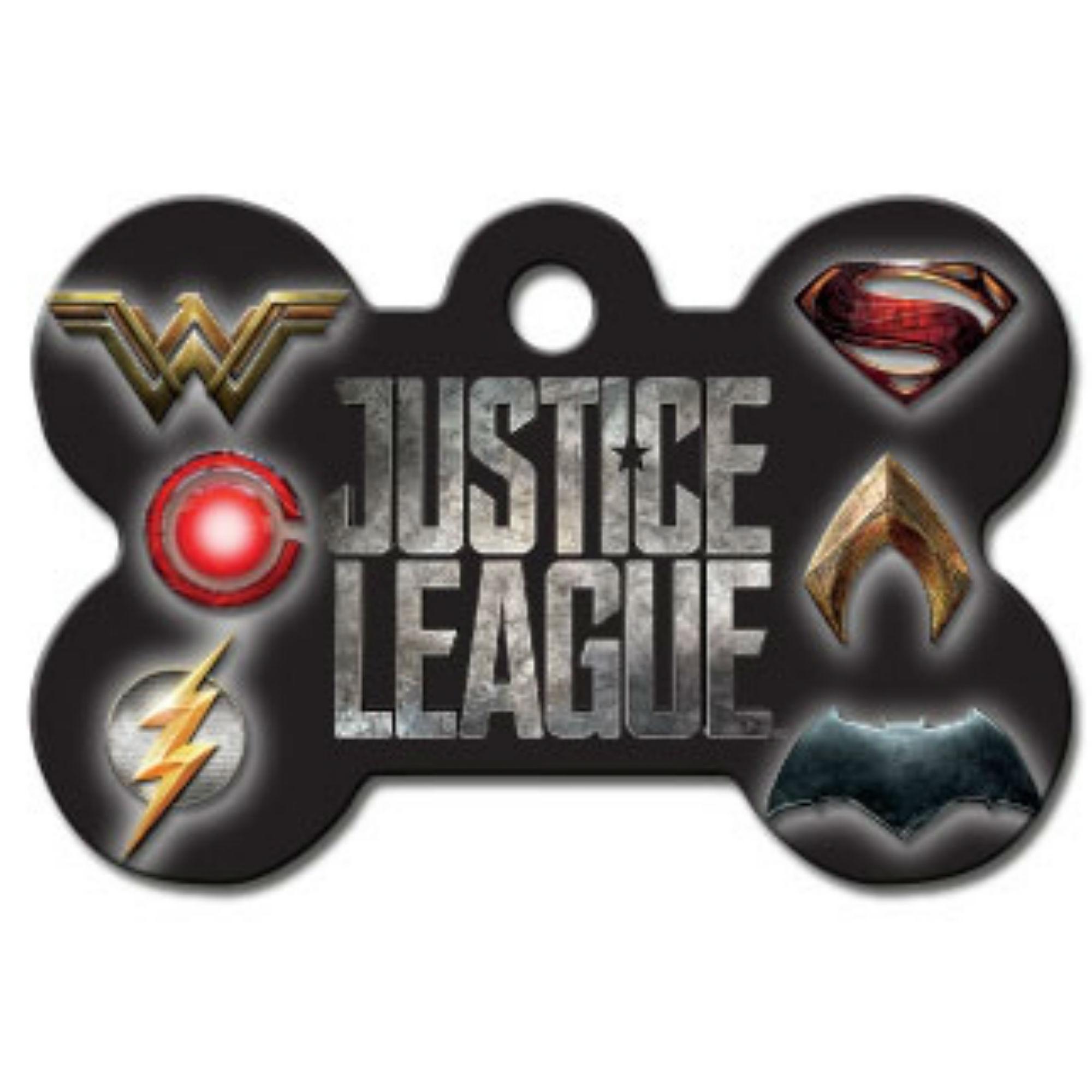 Large Bone Engravable Pet I.D. Tag - Justice League