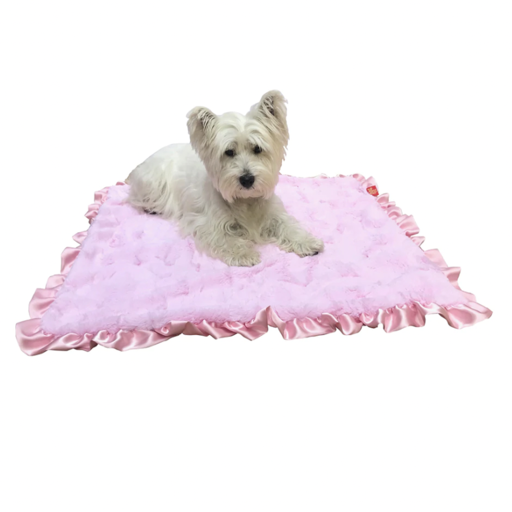 The Dog Squad Furbaby Ruffled Blanket - Bella Pink
