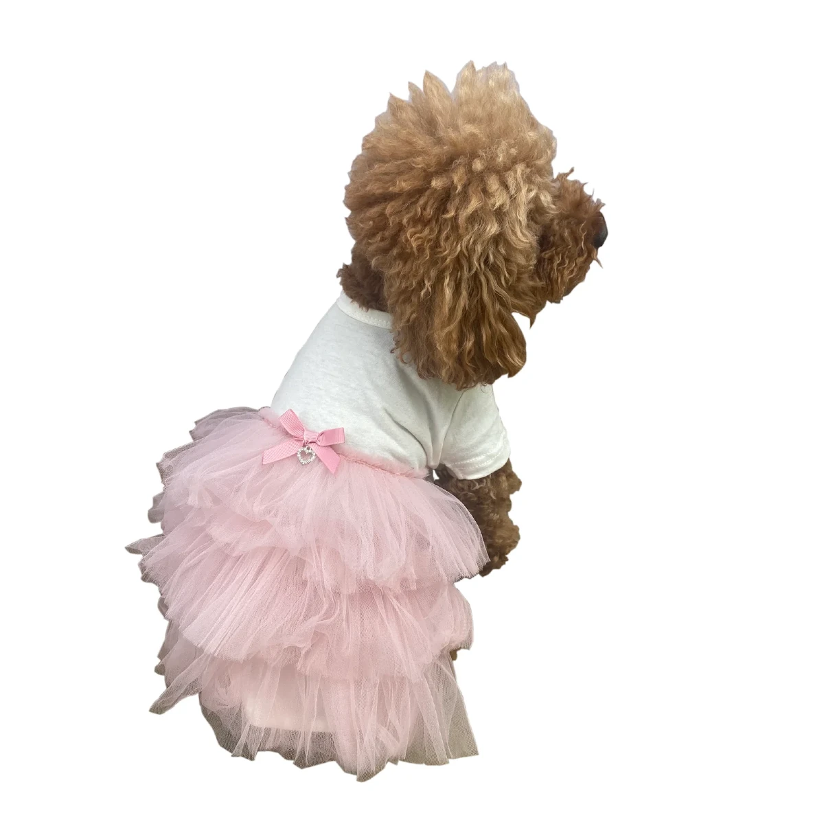 The Dog Squad Tee Shirt Tutu Dog Dress - Blush