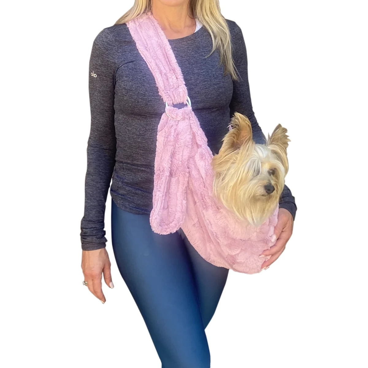 The Dog Squad Fur Baby Adjustable Sling Bag Dog Carrier - Rosewood