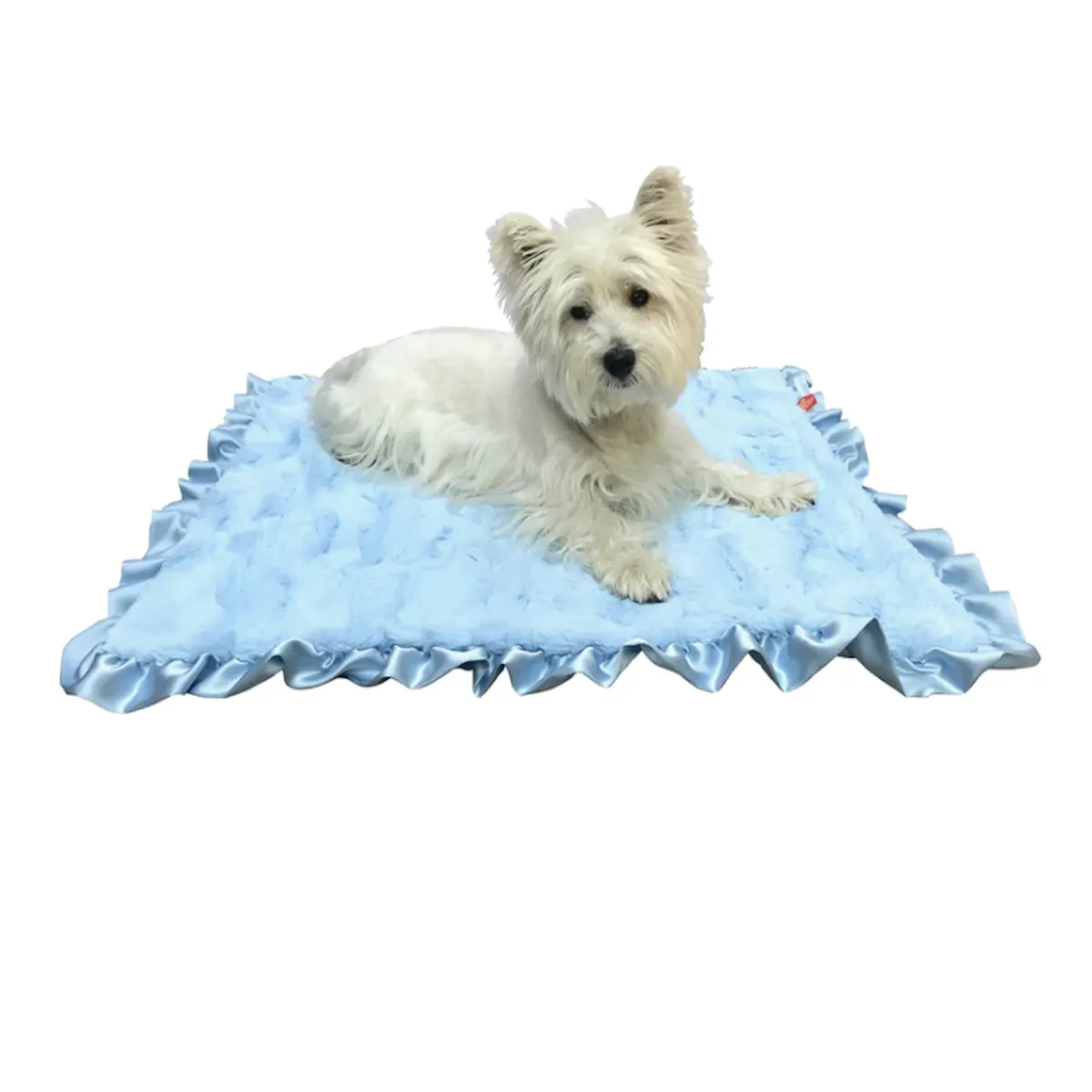 The Dog Squad Furbaby Ruffled Blanket - Bella Blue