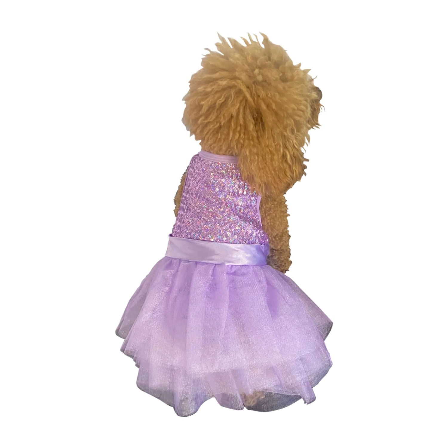 The Dog Squad Sequin Tutu Dog Dress - Luminous Lilac