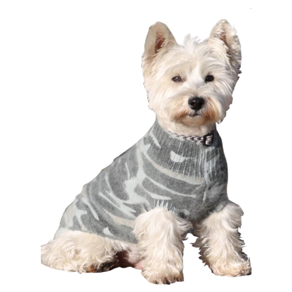 The Dog Squad Vintage Camouflage Dog Sweater - Olive
